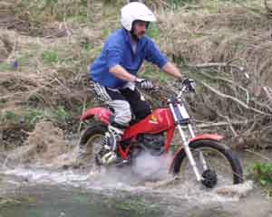 Waikuku Classic Trials, Dave Davies. Honda TLR200